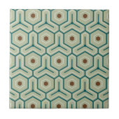 Geometric pattern with interlocking hexagons tegeltje (Voorkant)