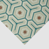 Geometric pattern with interlocking hexagons tissuepapier (Detail)