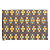 Geometric pattern with orange and blue hexagons kussensloop (Voorkant-Rechts)