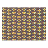 Geometric pattern with orange and blue hexagons tafelkleed (Voorkant (Horizontaal))