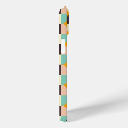 Geometric pattern with overlapping half-circles Case-Mate iPhone case (Achterkant / Rechts)