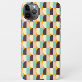 Geometric pattern with overlapping half-circles iPhone 11Pro max hoesje