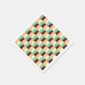 Geometric pattern with overlapping half-circles servet (Hoek)