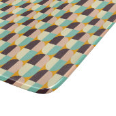 Geometric pattern with overlapping half-circles snijplank (Hoek)