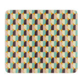 Geometric pattern with overlapping half-circles snijplank (Voorkant)