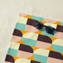 Geometric pattern with overlapping half-circles strandlaken