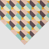 Geometric pattern with overlapping half-circles tissuepapier (Detail)