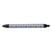 Geometric pattern zwarte inkt pen (Voorkant)