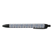 Geometric pattern zwarte inkt pen (Bodem)