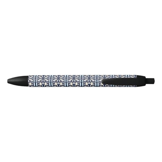 Geometric pattern zwarte inkt pen (Achterkant)