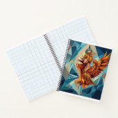 Geometric Phoenix Kunstnotitieboek Notitieboek (Binnen)
