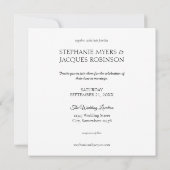 Geometric Photo Square White & Black 2 Weddenschap Kaart (Achterkant)