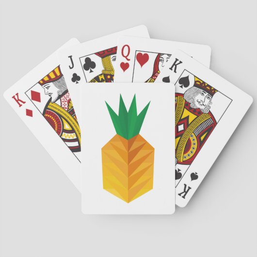 Geometric Pineapple Pokerkaarten (Achterkant)