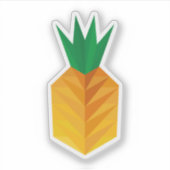 Geometric Pineapple Sticker (Voorkant)
