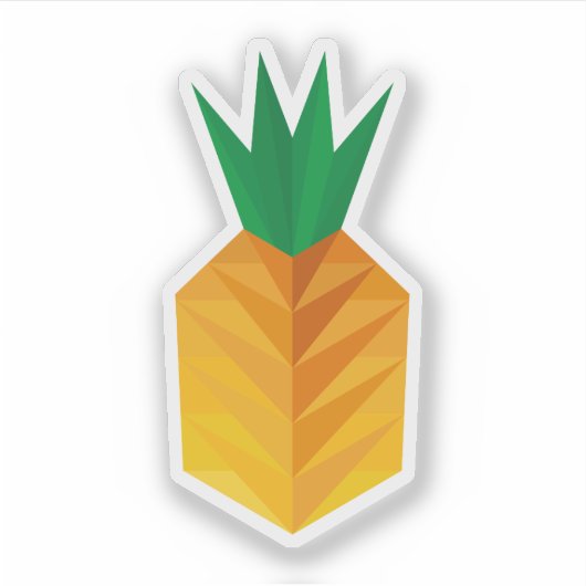 Geometric Pineapple Sticker (Voorkant)