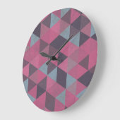 Geometric Pink Grote Klok (Hoek)