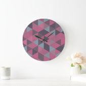 Geometric Pink Grote Klok (Huis)