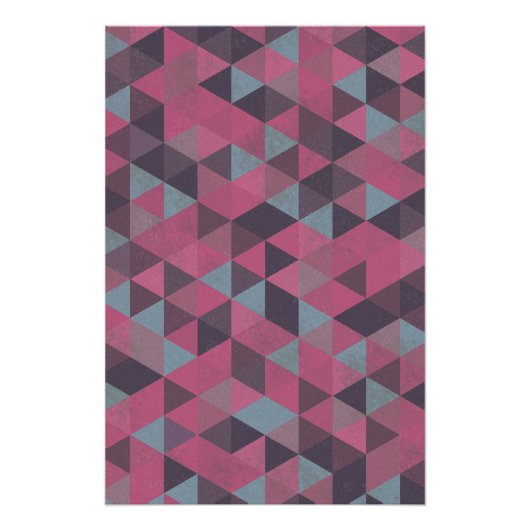 Geometric Pink Perfect Poster (Voorkant)