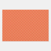 Geometric Plaid Pattern in Peach and Teal Inpakpapier Vel (Voorkant 2)