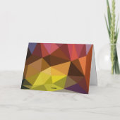 Geometric Prettig Kerstfeest Bedrijfsmatig Kaart (Achterkant)