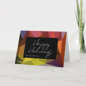 Geometric Prettig Kerstfeest Bedrijfsmatig Kaart (Voorkant)