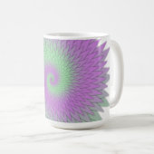 Geometric Purple and Green Koffiemok (Voorkant rechts)