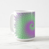 Geometric Purple and Green Koffiemok (Voorkant links)