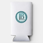 Geometric Purple and Green Seltzer Blikjeskoeler (Achterkant)