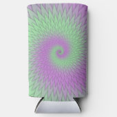 Geometric Purple and Green Seltzer Blikjeskoeler (Voorkant)