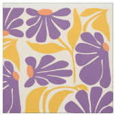 Geometric Purple and Yellow Pattern Fabric Stof (Swatch)