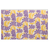 Geometric Purple and Yellow Pattern Fabric Stof (Fat Quarter)
