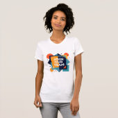 Geometric Recruitment Graphic - Bold White Text "J T-shirt (Voorkant volledig)