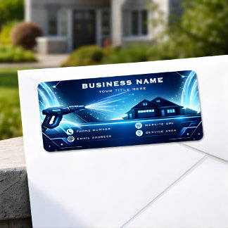 Geometric Residential Pressure Washing Glow Etiket