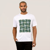 Geometric Retro Circles Pattern T-shirt (Voorkant volledig)