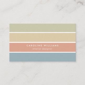 Geometric retro color design modern minimalist visitekaartje