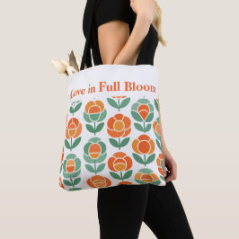 Geometric Rose Love - Love in full bloom Tote Bag