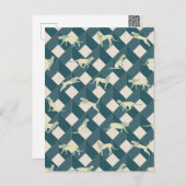 Geometric Safari Wild Leopard Animal Feestdagenkaart (Voorkant / Achterkant)