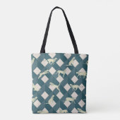 Geometric Safari Wild Leopard Animal Tote Bag (Achterkant)