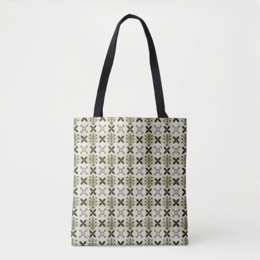 Geometric Seamless pattern background. Batik desig Tote Bag (Voorkant)