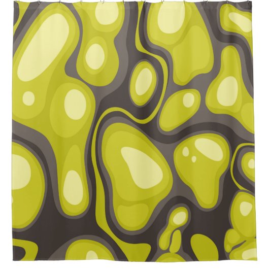 Geometric seamless pattern from spots. Abstract ca Douchegordijn (Voorkant)