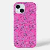 Geometric shapes in chalk on white Case-Mate iPhone case (Achterkant)