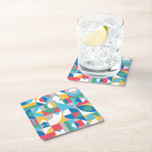 Geometric Shapes Kartonnen Onderzetters (Insitu)