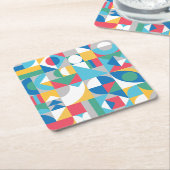 Geometric Shapes Kartonnen Onderzetters (Schuin)