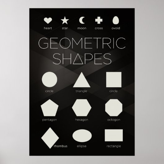Geometric Shapes Poster (Voorkant)