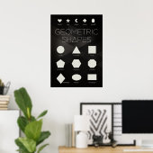 Geometric Shapes Poster (Thuiskantoor)