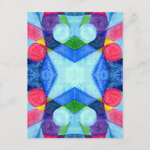 Geometric Skittles-Briefkaart Briefkaart