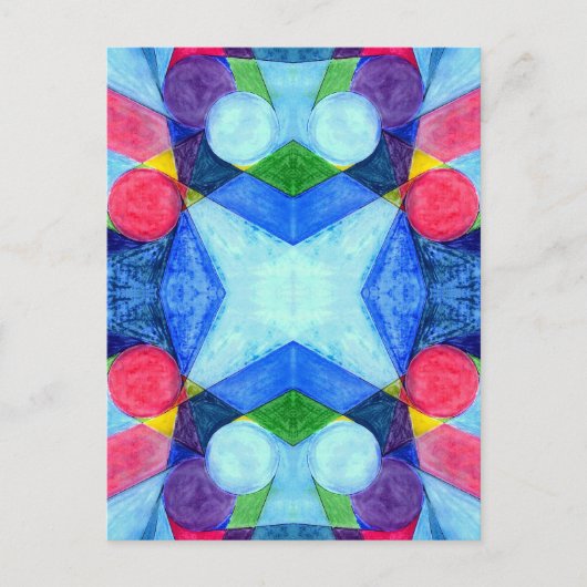 Geometric Skittles-Briefkaart Briefkaart (Voorkant)