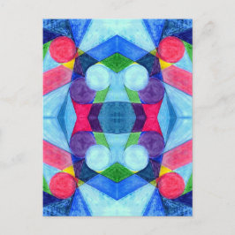 Geometric Skittles-Briefkaart Briefkaart