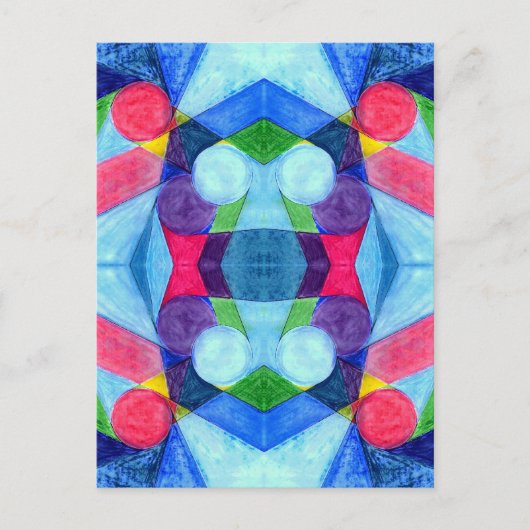 Geometric Skittles-Briefkaart Briefkaart (Voorkant)