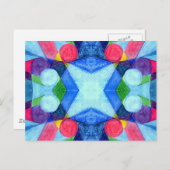 Geometric Skittles-Briefkaart Briefkaart (Voorkant / Achterkant)